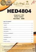HED4804 Assignment 1 &lpar;ALL TERMS COMPLETE ANSWERS&rpar; 2026