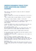 OB&sol;PEDS PARAMEDIC FISDAP STUDY GUIDE QUESTIONS AND CORRECT ANSWERS
