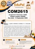COM2615 Assignment 2 &lpar;COMPLETE ANSWERS&rpar; Semester 2 2026 - DUE 14 September 2026&semi;