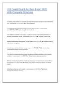 U&period;S&period; Coast Guard Auxiliary Exam 2026 &ndash; Comprehensive Practice Test with Complete Solutions