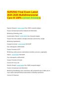 NUR2502 Final Exam Latest 2025 2026 Multidimensional Care III 100&percnt; Correct Answers