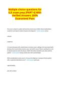 Multiple choice questions for ILE exam prep Wit Verified Correct Answers 100&percnt; Guaranteed Pass