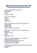 ABRET Board Exam &lpar;Latest Update 2024 &ndash; 2025&rpar;  Questions With Verified Answers Graded A 