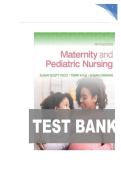 TEST BANK FOR Maternity and Pediatric Nursing Fifth&comma; North American Edition by Susan Ricci&comma; Terry Kyle&comma; Susan Carman ISBN&colon;978-1975220419 COMPLETE GUIDE ALL CHAPTERS COVERED 100&percnt; VERIFIED A&plus; GRADE ASSURED&excl;&excl;&excl;&excl;NEW LATEST UPDATE&excl;&excl;&excl;&excl;&excl;&excl;