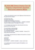 NY 2026 DMV Driver's Practice Test &lpar;All Chapters&rpar; Comprehensive Questions With Correct Answers &lpar;MCQs&rpar;