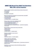 ABRET EEG Board Prep ASAP Test Questions  With 100&percnt; Correct Answers