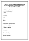 1 Exam Prep NASCLA Contractor's Guide to Business&comma; Law&comma; and Project Management&comma; Florida 1st Edition Practice Test 1 Questions And Answers 2026