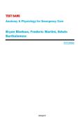 TEST BANK For Anatomy and Physiology for Emergency Care&comma; &lpar;3rd Edition&rpar; By Bledsoe&period; Newest Version 