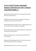 RN ATI CONCEPT BASED ASSESSMENT BUNDLED QUESTIONS 2026 WITH COMPLETE SOLUTIONS GRADED A&plus;