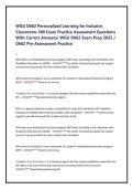 WGU D662 Personalized Learning for Inclusive Classrooms 200 Exam Practice Assessment Questions With Correct Answers&sol; WGU D662 Exam Prep 2025 &sol; D662 Pre-Assessment Practice