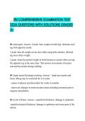 RN COMPREHENSIVE EXAMINATION TEST 2026 QUESTIONS WITH SOLUTIONS GRADED A&plus;