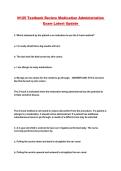 N125 Testbank Review Medication Administration Exam Latest Update 
