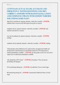 CCEP EXAM ACTUAL EXAM&vert;&vert; ACCURATE AND FREQUENTLY TESTED QUESTIONS AND 100&percnt; CORRECT ANSWERS WITH RATIONALES&vert;&vert; LATEST AND COMPLETE UPDATE WITH EXPERT VERIFIED SOLUTIONS&vert;&vert; SURE PASS&excl;&excl;