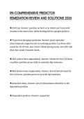 RN COMPREHENSIVE PREDICTOR REMEDIATION REVIEW AND SOLUTIONS 2026