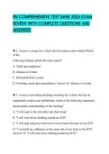 RN COMPREHENSIVE TEST BANK 2026 EXAM REVIEW WITH COMPLETE QUESTIONS AND ANSWERS