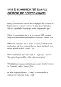 SAGE 50 EXAMINATION TEST 2026 FULL QUESTIONS AND CORRECT ANSWERS