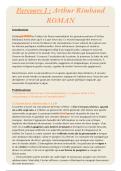 Parcours 1 &colon;Arthur Rimbaud - Roman