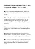 SALESFORCE ADMIN CERTIFICATION 175 2026 EXAM SCRIPT COMPLETE SOLUTIONS