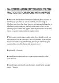 SALESFORCE ADMIN CERTIFICATION 175 2026 PRACTICE TEST QUESTIONS WITH ANSWERS