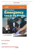 Test Bank For Nancy Caroline&rsquo;s Emergency Care in the Streets&comma; 9th Edition by Nancy Caroline&period; Newest  version&period;
