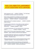 WGU C202 OBJECTIVE ASSESSMENT STUDY QUESTIONS WITH ANSWERS
