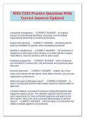 WGU C202 Practice Questions With Correct Answers Updated