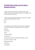 CCI RCIS Study Guide and Test Bank &vert; Updated Answers