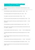 Applied Electricity 2 Final Exam Questions and Answers&period;