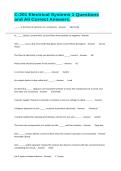 C-201 Electrical Systems 1 Questions and All Correct Answers&period;