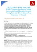 NU 578 UNITS 1-5 EXAM Actual Exam 2026&sol;2027 Complete Questions and Verified Answers with Detailed Rationales Advanced Nursing University of South Alabama Pass Guaranteed - A&plus; Graded