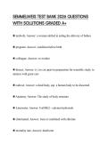 SEMMELWEIS TEST BANK 2026 QUESTIONS WITH SOLUTIONS GRADED A&plus;