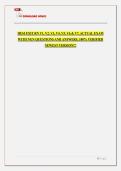 HESI RN EXIT EXAM 1 HESI EXIT RN V1&comma; V2&comma; V3&comma; V4&comma; V5&comma; V6 & V7 COMPREHENSIVE NGN FREQUENTLY ASKED QUESTIONS WITH CORRECT ANSWERS 100&percnt; VERIFIED ALREADY GRADED A&plus;&vert;