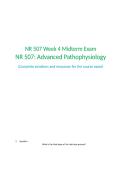 NR 507 Week 4 Midterm Exam Latest 2025&colon; Verified Answers&comma; Complete Study Guide & Advanced Pathophysiology Review &vert; Chamberlain College &vert; Author&colon; Brainboosters