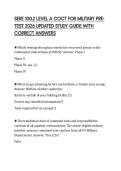 SERE 100&period;2 LEVEL A COCT FOR MILITARY PRETEST 2026 UPDATED STUDY GUIDE WITH CORRECT ANSWERS