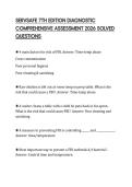SERVSAFE 7TH EDITION DIAGNOSTIC COMPREHENSIVE ASSESSMENT 2026 SOLVED QUESTIONS