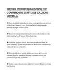 SERVSAFE 7TH EDITION DIAGNOSTIC TEST COMPREHENSIVE SCRIPT 2026 SOLUTIONS VERIFIED A&plus;