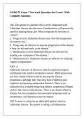 NGR6172 University Of Florida -NGR6172 Exam 1 Test bank Questions for Exam 1 With Complete Solutions