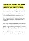 SERVSAFE ALCOHOL EXAM 2024 VERSION 3 ACTUAL EXAMINATION PAPER 2026 QUESTIONS WITH ANSWERS GRADED A&plus;