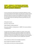 EXAM 1 - MODULE 1 &lpar;TEXTBANK&rpar; QUESTIONS AND CORRECT DETAILED ANSWERS &vert;NEWEST UPDATE &vert;ALREADY GRADED A&plus;