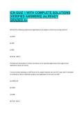 ICN QUIZ 1 WITH COMPLETE SOLUTIONS &lbrack;VERIFIED ANSWERS&rsqb; &vert;ALREADY GRADED A&plus;
