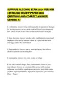 SERVSAFE ALCOHOL EXAM 2024 VERSION 3 UPDATED REVIEW PAPER 2026 QUESTIONS AND CORRECT ANSWERS GRADED A&plus;
