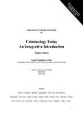 Complete Instructor's Manual & Test Bank&colon; Criminology Today &ndash; An Integrative Introduction &lpar;8th Edition&rpar; by Frank Schmalleger