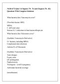 NGR 6172 Quiz 3 &lpar;Chapters 70 - 76 and Chapters 78 - 82&rpar; Questions With Complete Solutions