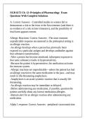 NGR 6172 Ch&period; 12&colon; Principles of Pharmacology  Exam Questions With Complete Solutions