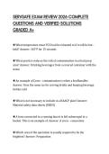 SERVSAFE EXAM REVIEW 2026 COMPLETE QUESTIONS AND VERIFIED SOLUTIONS GRADED A&plus;