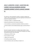 ADULT & GERIATRIC 2 EXAM 1&colon; QUESTIONS AND CORRECT DETAILED ANSWERS &lbrack;VERIFIED ANSWERS&rsqb; &vert;NEWEST UPDATE &vert;ALREADY GRADED A&plus;