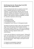 Hesi Herzing University -Pharmacology Evolve HESI Questions With Complete Solutions