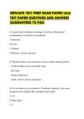 SERVSAFE TEST PREP EXAM PAPER 2026 TEST PAPER QUESTIONS AND ANSWERS GUARANTEED TO PASS