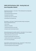 NURS 3120 Final Review&comma; 2026 &ndash; Nursing Study and Exam Preparation Material
