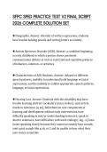 SFPC SPED PRACTICE TEST V2 FINAL SCRIPT 2026 COMPLETE SOLUTION SET